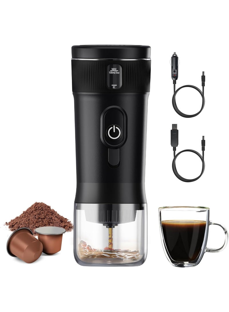 MIUI Portable Coffee Maker Small Espresso Machine DC12V Travel Coffee Maker for Car Outdoors Lightweight Camping Backpacker - Image 1